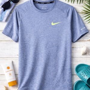 Nike Dri-FIT Swim UPF 40+ Blue Athletic Shirt Men’s Medium